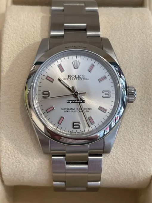 Trustworthy Replica Rolex Oyster Perpetual 31 177200 Caliber 2231 Automatic Movement 31mm Steel Case Womens Watch - Image 2