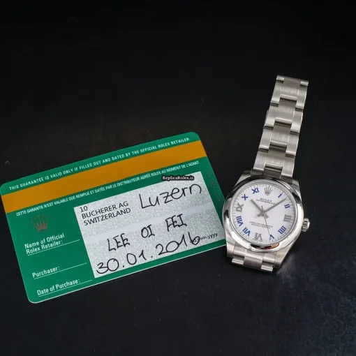 Wholesale Clone Rolex Oyster Perpetual 31 177200 Caliber 2231 Automatic Movement 31mm Steel Case Womens Watch - Image 12