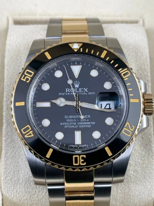 Awesome Replica Rolex Submariner Date 116613ln Caliber 3135 Automatic Movement 40mm Gold/steel Case Mens/unisex Watch - Image 2