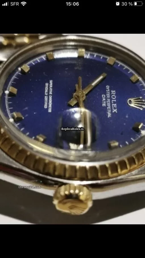 Awesome Clone Rolex Oyster Perpetual Date 1505 Caliber 1570 Automatic Movement 34mm Gold/steel Case Mens/unisex Watch - Image 6