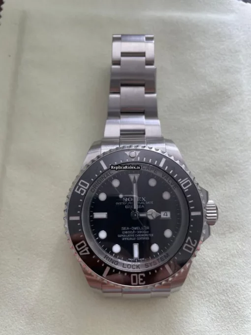 Discount Replica Rolex Sea-dweller Deepsea 116660 Caliber 3135 Automatic Movement 44mm Steel Case Mens/unisex Watch - Image 8