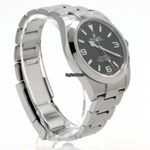 High Quality Fake Rolex Explorer 214270 Caliber 3132 Automatic Movement 39mm Steel Case Watch - Image 10
