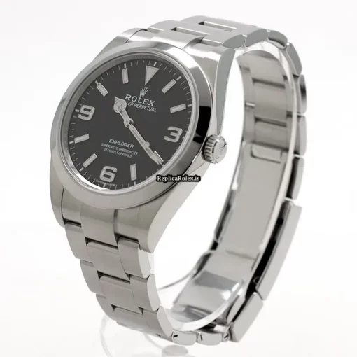 High Quality Fake Rolex Explorer 214270 Caliber 3132 Automatic Movement 39mm Steel Case Watch - Image 2