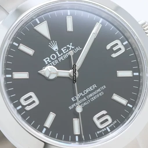 High Quality Fake Rolex Explorer 214270 Caliber 3132 Automatic Movement 39mm Steel Case Watch - Image 9