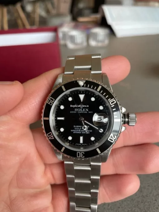 Incredible Replica Rolex Submariner Date 16610 Caliber 3135 Automatic Movement 40mm Steel Case Mens/unisex Watch - Image 12