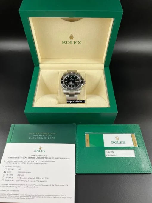 Swiss Replica Rolex Submariner Date 116610ln Caliber 3135 Automatic Movement 40mm Steel Case Mens/unisex Watch - Image 5