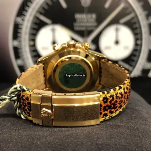 Incredible Replica Rolex Daytona 116598 Caliber 4130 Automatic Movement 40mm Yellow Gold Case Mens/unisex Watch - Image 8