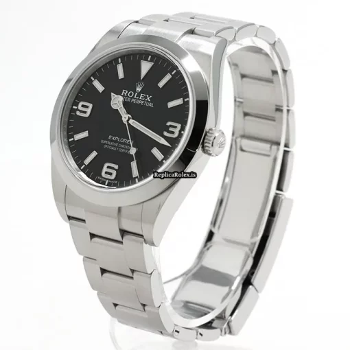 Inexpensive Replica Rolex Explorer 214270 Caliber 3132 Automatic Movement 39mm Steel Case Watch - Image 2