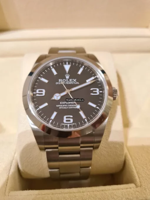 Distinctive Replica Rolex Explorer 214270 Caliber 3132 Automatic Movement 39mm Steel Case Mens/unisex Watch - Image 7
