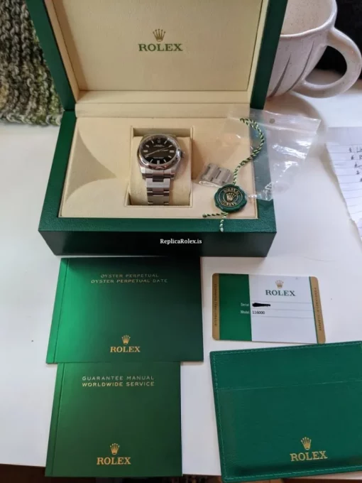 High Quality Fakes Rolex Oyster Perpetual 36 116000 Caliber 3130 Automatic Movement 36mm Steel Case Mens/unisex Watch - Image 10