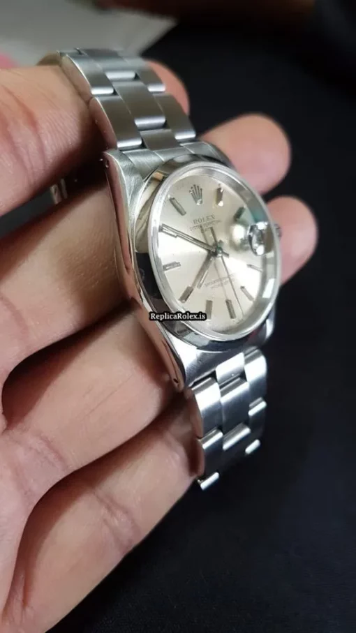 Remarkable Replica Rolex Oyster Perpetual Date 1500 Caliber 3135 Automatic Movement 34x42mm Steel Case Mens/unisex Watch - Image 6