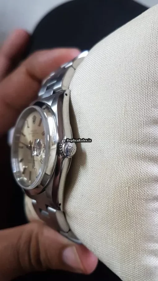 Remarkable Replica Rolex Oyster Perpetual Date 1500 Caliber 3135 Automatic Movement 34x42mm Steel Case Mens/unisex Watch - Image 7