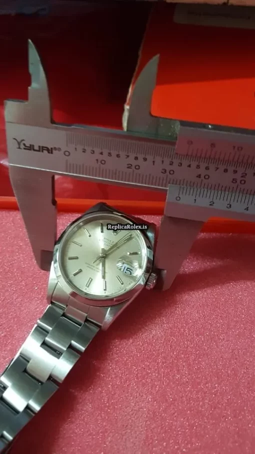 Remarkable Replica Rolex Oyster Perpetual Date 1500 Caliber 3135 Automatic Movement 34x42mm Steel Case Mens/unisex Watch - Image 9