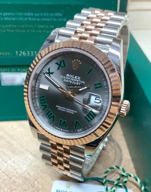 Aaa Replica Rolex Datejust II 126331 Caliber 3235 Automatic Movement 41mm Gold/steel Case Mens/unisex Watch - Image 6
