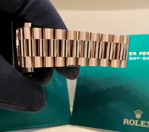 Cool Fake Rolex Day-date 40 228235 Caliber 3255 Automatic Movement 40mm Rose Gold Case Mens/unisex Watch - Image 3