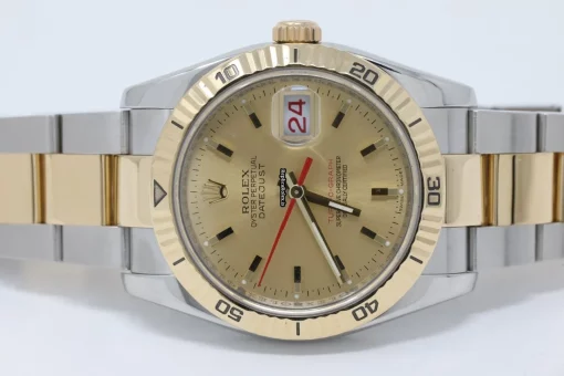 Neat Fake Rolex Datejust Turn-o-graph 116263 Caliber 3135 Automatic Movement 36x44mm Gold/steel Case Mens/unisex Watch - Image 3