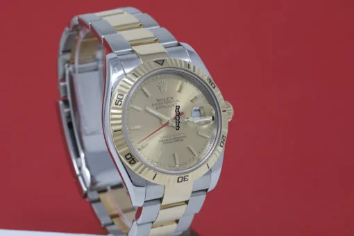 Neat Fake Rolex Datejust Turn-o-graph 116263 Caliber 3135 Automatic Movement 36x44mm Gold/steel Case Mens/unisex Watch - Image 5