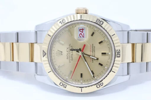 Neat Fake Rolex Datejust Turn-o-graph 116263 Caliber 3135 Automatic Movement 36x44mm Gold/steel Case Mens/unisex Watch - Image 6