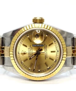 Terrific Fake Rolex Lady-datejust 69173 Caliber 2135 Automatic Movement 26mm Gold/steel Case Womens Watch