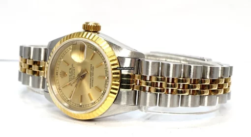 Terrific Fake Rolex Lady-datejust 69173 Caliber 2135 Automatic Movement 26mm Gold/steel Case Womens Watch - Image 2