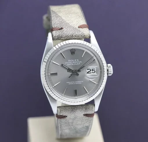 Epic Replica Rolex Datejust 1600 Caliber 1570 Automatic Movement 36x42mm Steel Case Mens/unisex Watch - Image 6