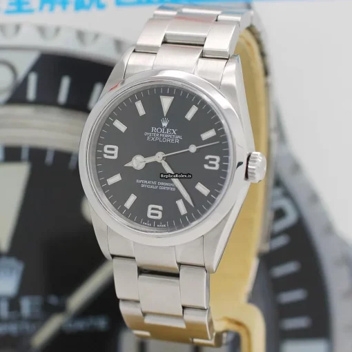 Beautiful Replica Rolex Explorer 114270 Caliber 3130 Automatic Movement 36x42mm Steel Case Mens/unisex Watch - Image 9