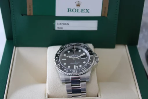 Amazing Replicas Rolex Gmt-master II 116710ln Caliber 3186 Automatic Movement 40mm Steel Case Mens/unisex Watch - Image 6