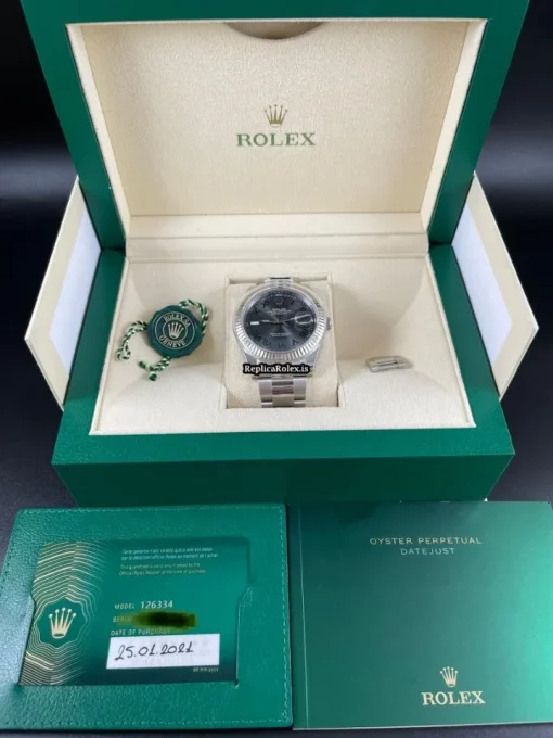 Lovely Fake Rolex Datejust 126334 Caliber 3235 Automatic Movement 41mm Steel Case Mens/unisex Watch - Image 6