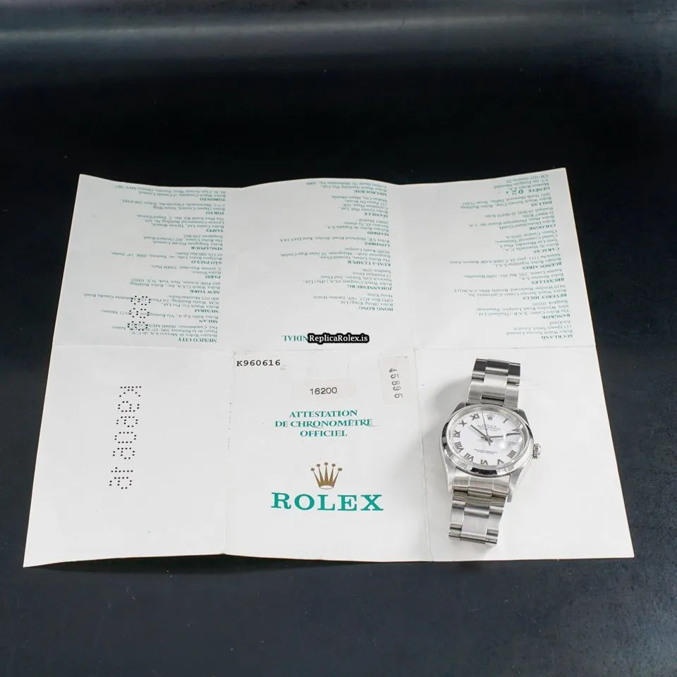 Offering Fake Rolex Datejust 16200 Caliber 3135 Automatic Movement 36mm Steel Case Mens/unisex Watch - Image 11