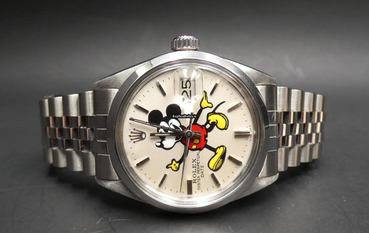 Fantastic Copy Rolex Oyster Perpetual Date 1500 Caliber 1570 Automatic Movement 34mm Steel Case Mens/unisex Watch - Image 3