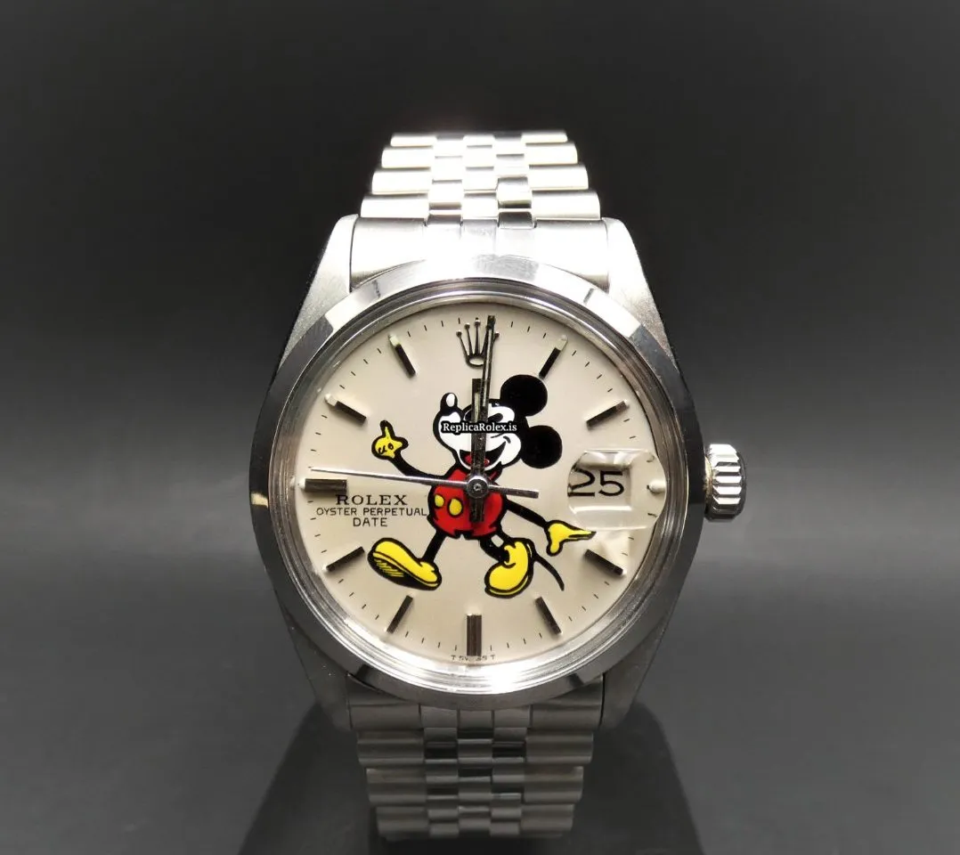 Fantastic Copy Rolex Oyster Perpetual Date 1500 Caliber 1570 Automatic Movement 34mm Steel Case Mens/unisex Watch - Image 4