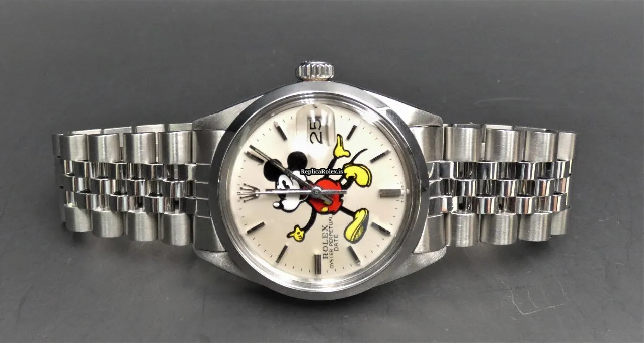 Fantastic Copy Rolex Oyster Perpetual Date 1500 Caliber 1570 Automatic Movement 34mm Steel Case Mens/unisex Watch - Image 5