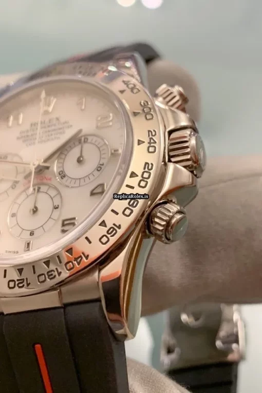 Exquisite Fake Rolex Daytona 16519 Caliber 4030 Automatic Movement 40mm White Gold Case Mens/unisex Watch - Image 3