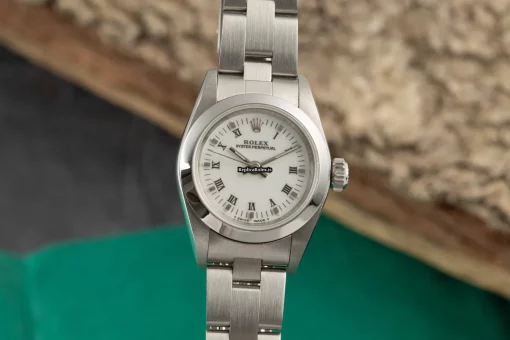 Great Fake Rolex Oyster Perpetual 67180 Caliber 2130 Automatic Movement 25mm Steel Case Womens Watch