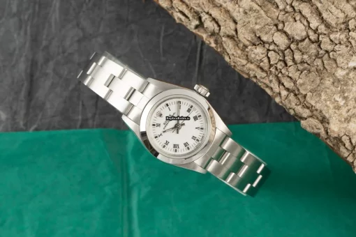 Great Fake Rolex Oyster Perpetual 67180 Caliber 2130 Automatic Movement 25mm Steel Case Womens Watch - Image 2