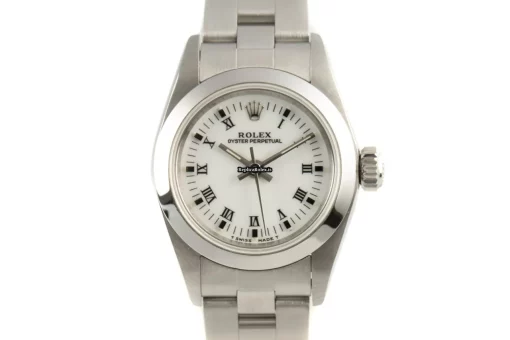 Great Fake Rolex Oyster Perpetual 67180 Caliber 2130 Automatic Movement 25mm Steel Case Womens Watch - Image 7