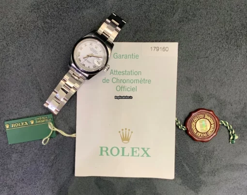 Discount Copy Rolex Lady-datejust 179160 Caliber 2235 Automatic Movement 26x33mm Steel Case Womens Watch - Image 8