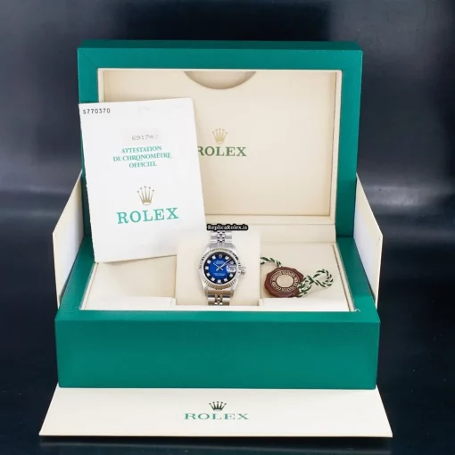 Exquisite Replica Rolex Lady-datejust 69174 Caliber 2135 Automatic Movement 26mm Steel Case Womens Watch - Image 9