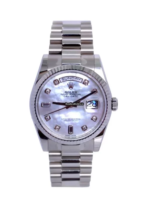 Wonderful Replica Rolex Day-date 36 118239 Automatic Movement 36x43mm White Gold Case Mens/unisex Watch