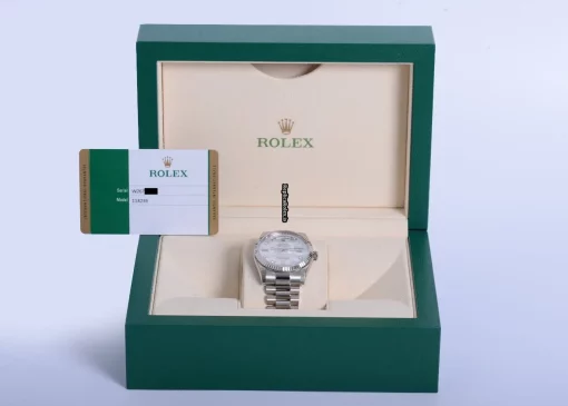 Wonderful Replica Rolex Day-date 36 118239 Automatic Movement 36x43mm White Gold Case Mens/unisex Watch - Image 8