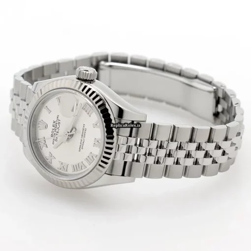 Pleasing Replica Rolex Lady-datejust 28 Caliber 2236 Automatic Movement 28mm Gold/steel Case Watch - Image 7