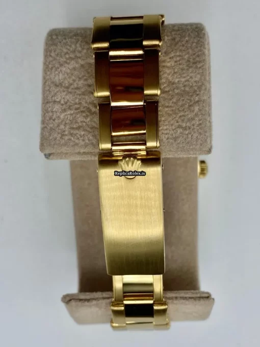 Defect Replica Rolex Oyster Perpetual Date 1503 Caliber 1570 Automatic Movement 34mm Yellow Gold Case Mens/unisex Watch - Image 5