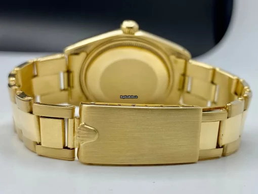 Defect Replica Rolex Oyster Perpetual Date 1503 Caliber 1570 Automatic Movement 34mm Yellow Gold Case Mens/unisex Watch - Image 7