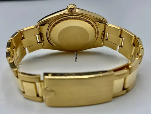 Defect Replica Rolex Oyster Perpetual Date 1503 Caliber 1570 Automatic Movement 34mm Yellow Gold Case Mens/unisex Watch - Image 8