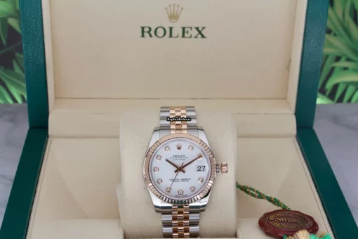 Aaa Fake Rolex Lady-datejust 178271 Caliber 2235 Automatic Movement 31mm Gold/steel Case Womens Watch - Image 4