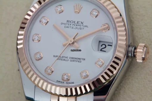 Aaa Fake Rolex Lady-datejust 178271 Caliber 2235 Automatic Movement 31mm Gold/steel Case Womens Watch - Image 6