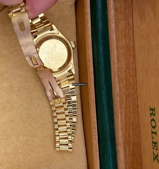 Best Fake Rolex Lady-datejust 69178 Caliber 2135 Automatic Movement 26mm Yellow Gold Case Womens Watch - Image 5