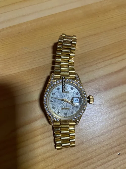 Best Fake Rolex Lady-datejust 69178 Caliber 2135 Automatic Movement 26mm Yellow Gold Case Womens Watch - Image 8