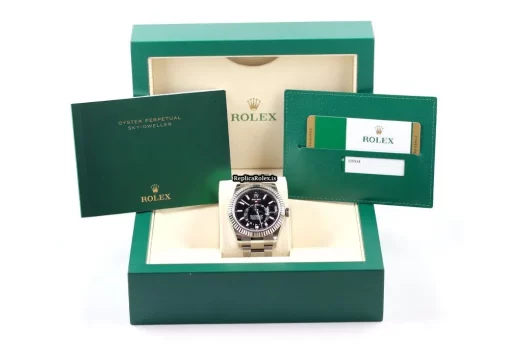 Fantastic Fake Rolex Sky-dweller 326934 Caliber 9001 Automatic Movement 42mm Steel Case Mens/unisex Watch - Image 8