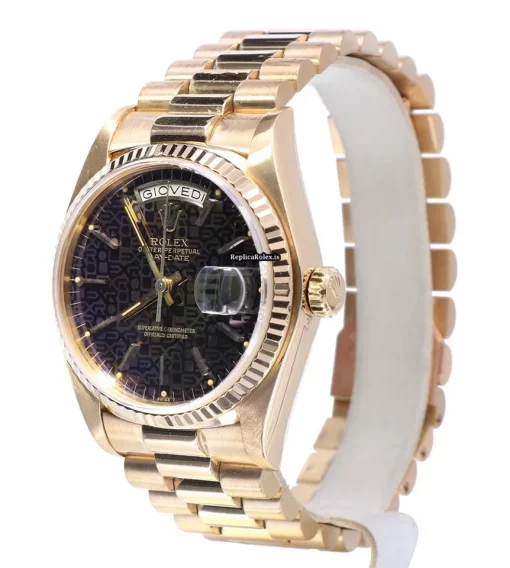 Offering Fakes Rolex Day-date 36 18038 Caliber 3055 Automatic Movement 36mm Yellow Gold Case Mens/unisex Watch - Image 2